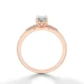 Pierścionek owalny diament różowe złoto 0.60 ct. SBPZ_053